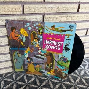60's "Walt Disney's Happiest Songs" Record - 1967 Disneyland Album - Gulf Dealer